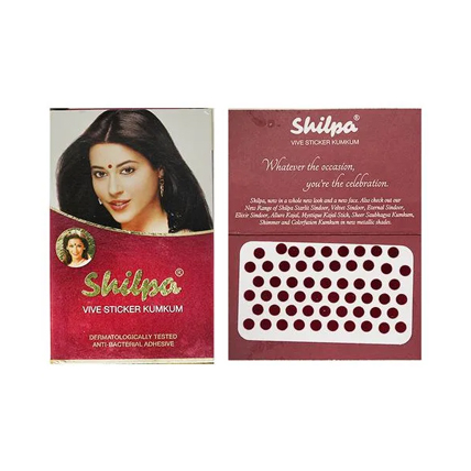 Shilpa Bindi Deep Red 6